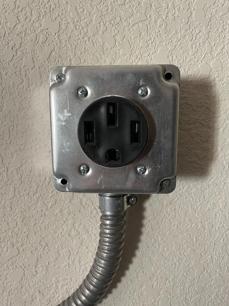 NEMA 14-50 outlet installed for Smart Home Electrical in Independence